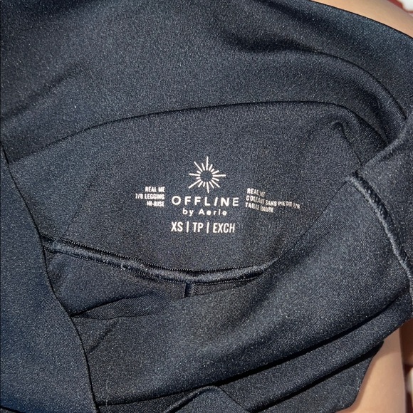 Aerie crossover Black Leggings size xs - Picture 2 of 2